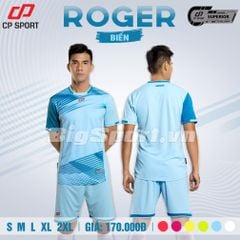 Bộ quần áo bóng đá Roger xanh biển chính hãng