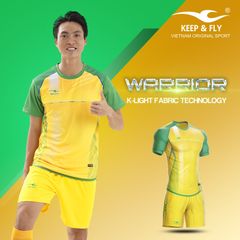 Bộ quần áo bóng đá Keep Fly Warrior K-Light vàng chính hãng