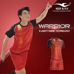 Bộ quần áo bóng đá Keep Fly-Warrior K-Light đỏ chính hãng