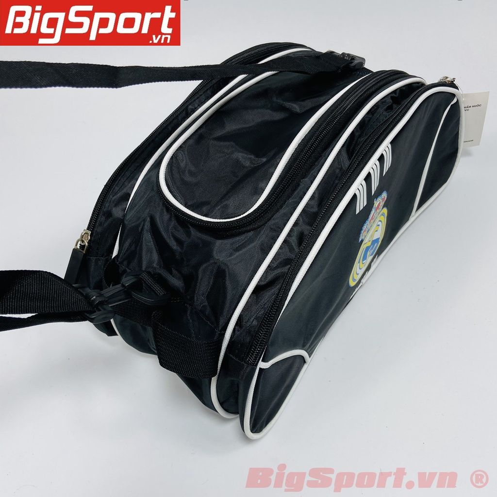 Túi đựng giày 3 ngăn câu lạc bộ Real Madrid màu đen
