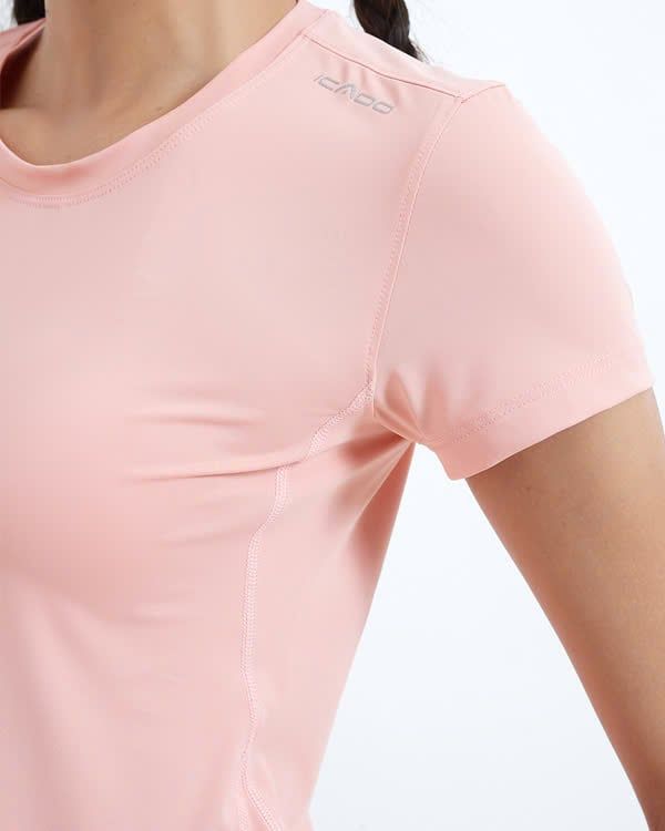 Áo tập gym nữ cổ tròn Icado AT31