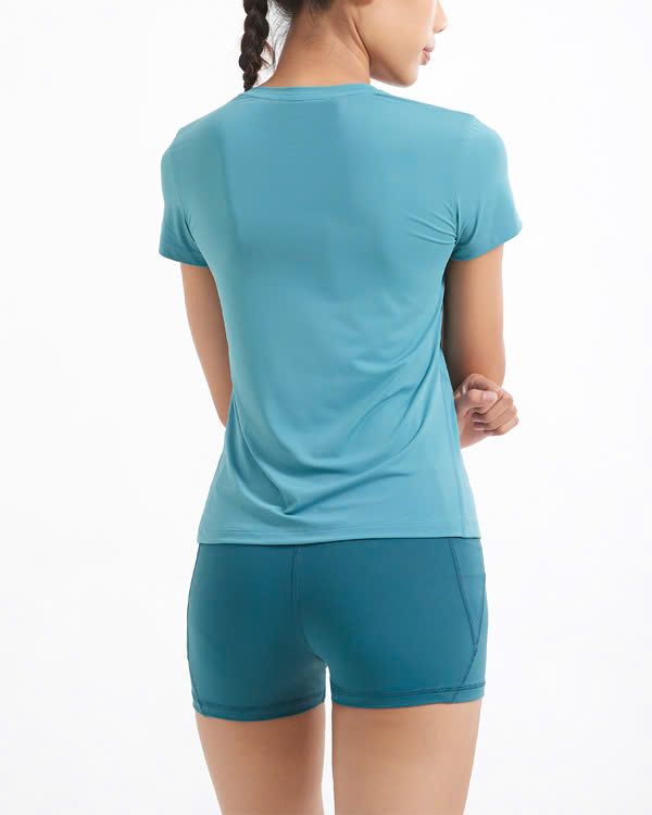 Áo tập gym nữ cổ tròn Icado AT31