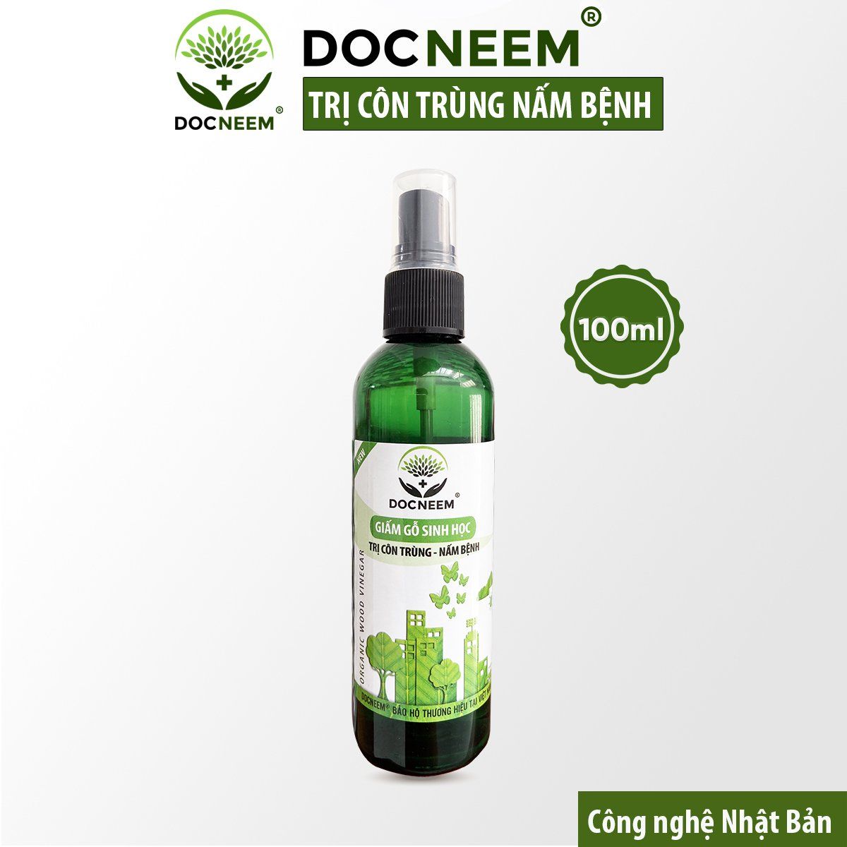  Giấm gỗ sinh học (100ml) - thương hiệu Docneem 