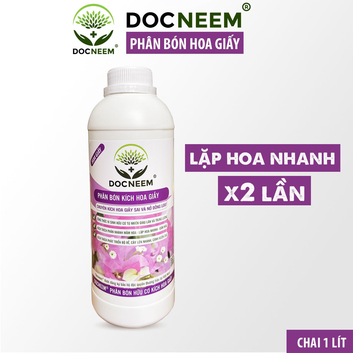  Phân bón kích hoa giấy (1 lít) - thương hiệu Docneem 