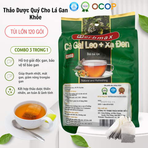 Cà Gai Leo Xạ Đen Herbmax – giải độc gan, da đẹp ngủ ngon, ngừa ung thư