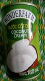 Nước cốt dừa Wonderfarm lon 160ml