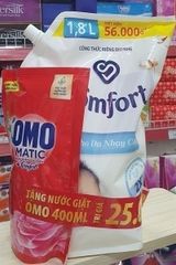 UNILEVER NƯỚC XẢ VẢI COMFORT CHO DA NHẠY CẢM TÚI 1,8L TRẮNG QUÀ TÚI NƯỚC GIẶT OMO4987176101396