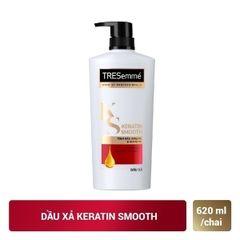 Dầu Xả Tresemmé Keratin Smooth Tinh Dầu Argan Và Keratin Vào Nếp Suôn Mượt 620ml