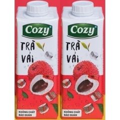 LỐC 4 HỘP TRÀ ĐÀO XẢ,VẢI,TẮC MẬT ONG 225ML/ HỘP THÙNG 6 DÂY