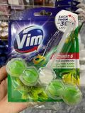 Viên Vệ Sinh Bồn Cầu Vim Hương Trà Xanh Chanh Vàng 55g