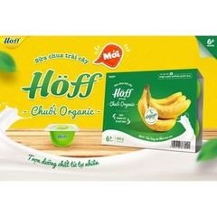 HOFF SỮA CHUA TRÁI CÂY ORGANIC VỊ CHUỐI 55G x 6 HỘP