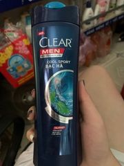 DẦU GỘI CLEAR MEN NUÔI DƯỠNG DA ĐẦU SẠCH GÀU MÁT LẠNH BẠC HÀ 340G