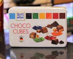 KẸO SOCOLA VIÊN HỖN HỢP CHOCO CUBES RITTER SPORT HỘP THIẾC 192G DATE 2022/05