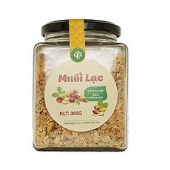 Muối lạc vừng truyền thống - Lạc nhân đỏ, vừng trắng, muối hầm