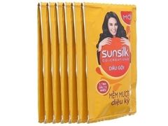 MK GDCN DÂY DẦU GỘI SUNSILK VÀNG DẦU ARGAN MỀM MƯỢT DIỆU KỲ UNILEVER 10 GÓI