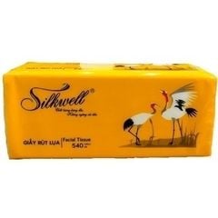 GIẤY RÚT SILKWELL DÀI 200 TỜ 3 LỚP VÀNG CON SẾU