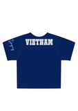  Áo thun Degrey Jersey cổ tim in hình thời trang thể thao nam nữ màu xanh- JERX 