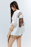  Áo khoác sơmi Jersey Degrey Baseball form rộng màu moca - BASEM 