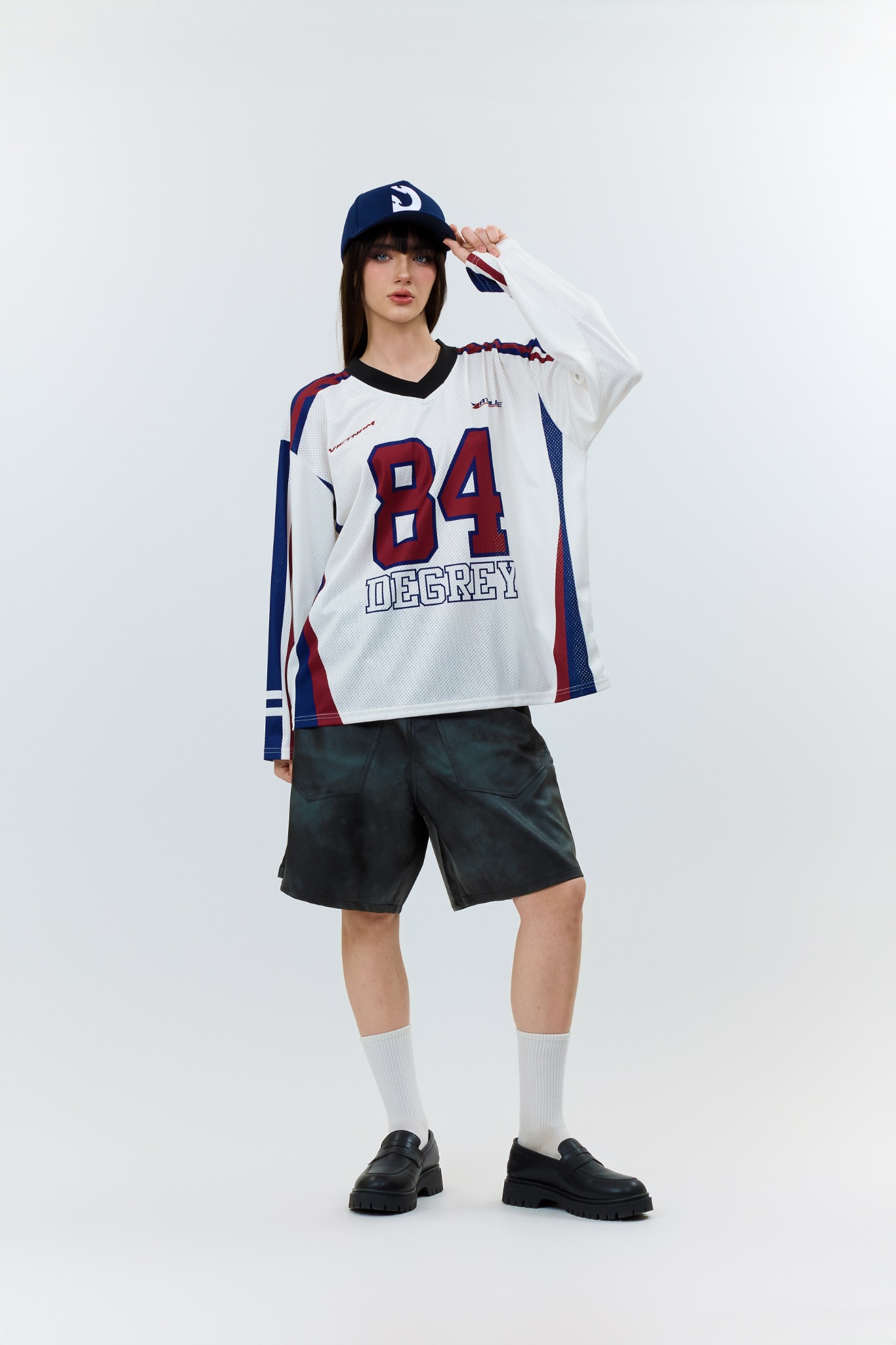  Áo thun tay dài Degrey Jersey long sleeve cổ tim in hình thời trang thể thao nam nữ Flexible x3 color - FLEX 