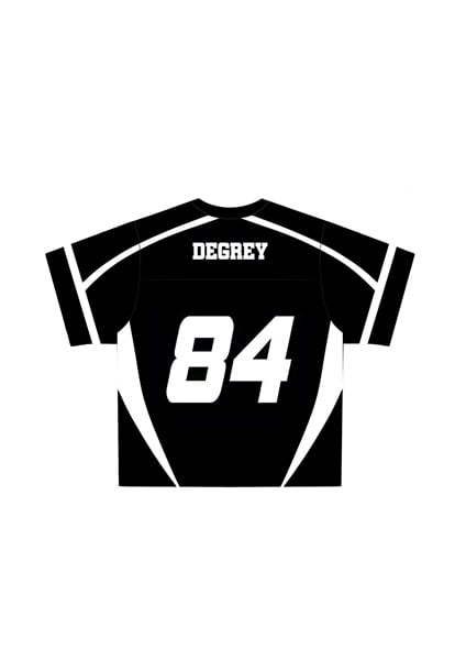  Áo thun thể thao màu ĐEN Degrey Jersey Rex 84 cổ tim - JERREXDEN 