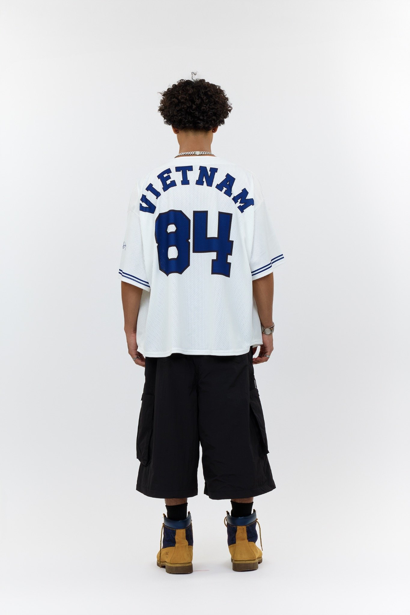  Áo khoác sơmi Jersey Degrey Baseball form rộng màu xanh - BASEXA 