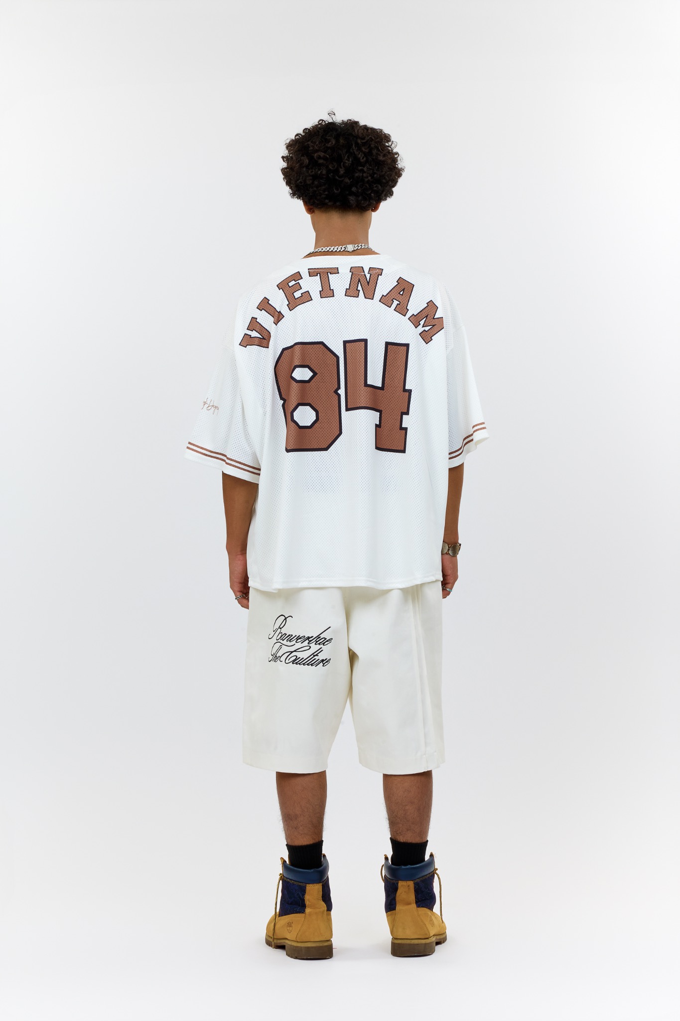  Áo khoác sơmi Jersey Degrey Baseball form rộng màu moca - BASEM 