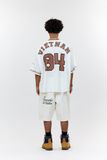  Áo khoác sơmi Jersey Degrey Baseball form rộng màu moca - BASEM 