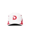  Mũ/Nón Degrey màu trắng phối đỏ lưỡi trai cap thêu logo thiết kế thời trang - CAPTDO 