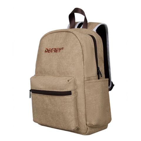  Degrey Small Size Simili màu nâu jean Basic Balo 1 Ngăn - LBBMNAU 