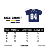  Áo thun Degrey Jersey cổ tim in hình thời trang thể thao nam nữ màu xanh- JERX 