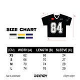  Áo thun Degrey Jersey cổ tim màu đen thời trang thể thao - JERD 