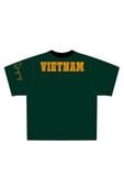  Áo thun Degrey Jersey cổ tim in hình thời trang thể thao nam nữ màu xanh lá- JERG 