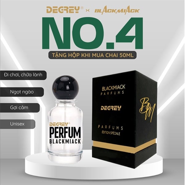  Nước hoa Degrey Black Miack No4. memorie - MEM 