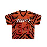  Áo thun thể thao màu cam TIGER Degrey Jersey 84 cổ tim - JERTIGER 