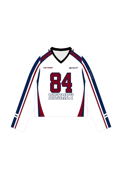  Áo thun tay dài Degrey Jersey long sleeve cổ tim in hình thời trang thể thao nam nữ Flexible x3 color - FLEX 