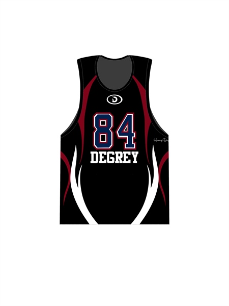  Áo ba lỗ Degrey Tanktop màu đen Crimson Surge thể thao - TANKCRIMD 