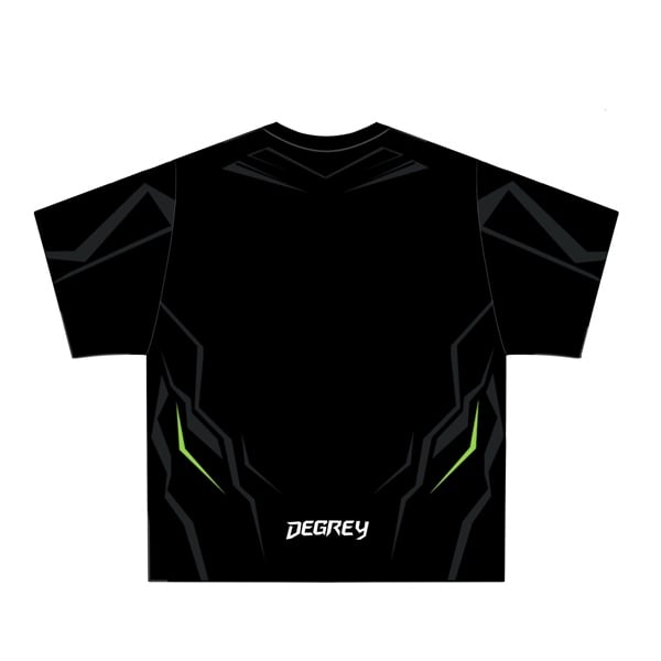  Áo thun thể thao màu CYBER GREEN NEON Degrey Jersey 84 cổ tim - JERCYBERG 