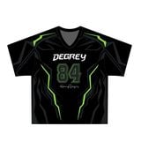  Áo thun thể thao màu CYBER GREEN NEON Degrey Jersey 84 cổ tim - JERCYBERG 