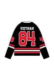  Áo thun tay dài Degrey Jersey long sleeve cổ tim in hình thời trang thể thao nam nữ màu đen- JERLONGD 