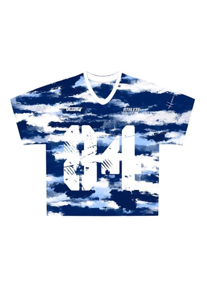  Áo thun Degrey Jersey cổ tim in hình thời trang thể thao nam nữ màu camo xanh- JERCAMOXANH 
