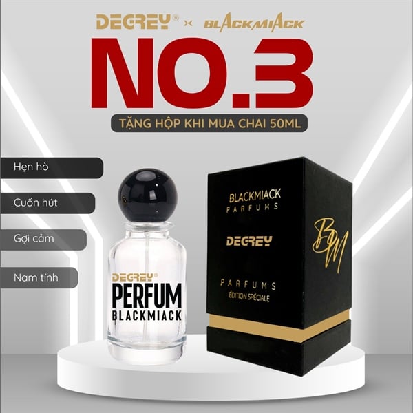  Nước hoa Degrey Black Miack No3. valentine - MALE 