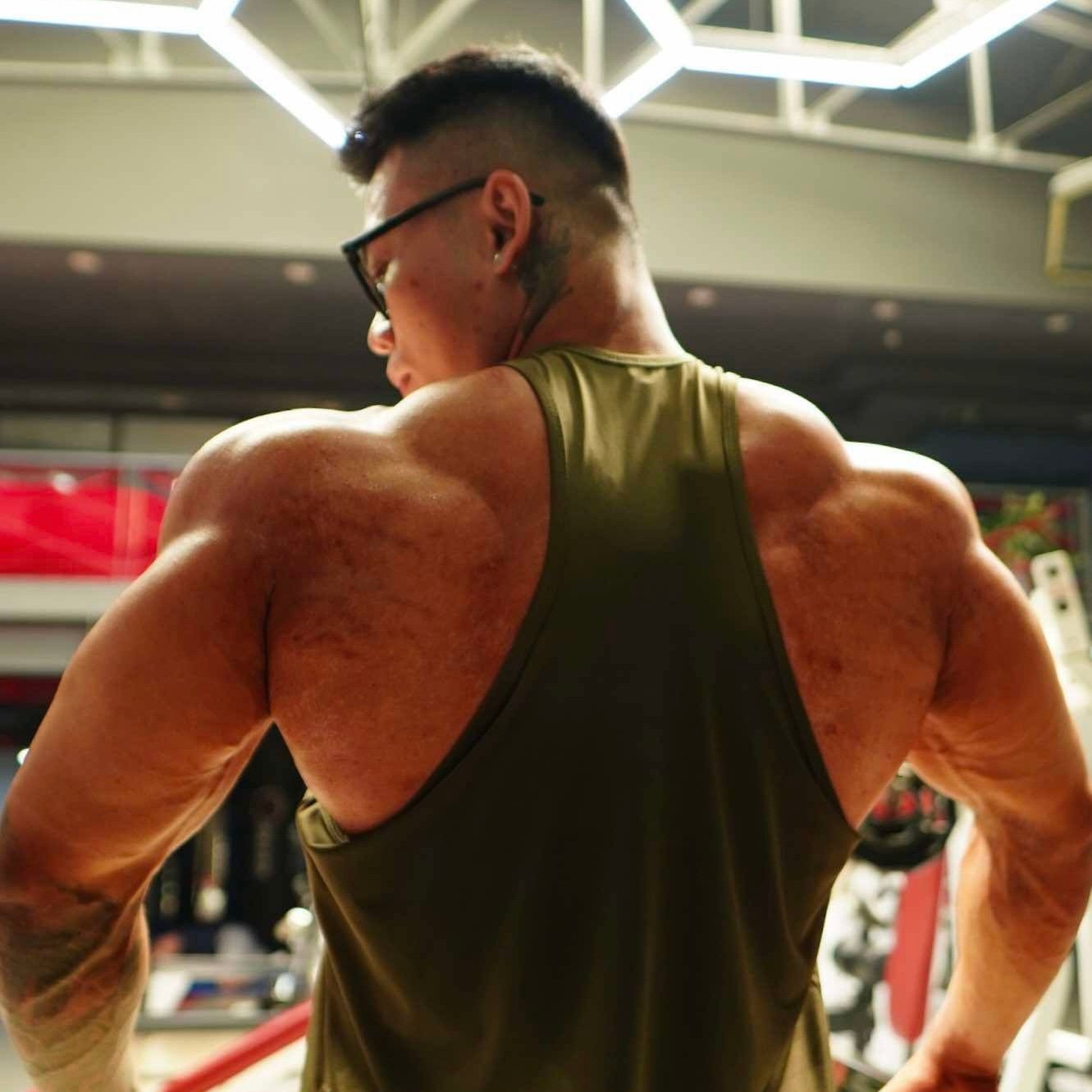  Áo Ba Lỗ Tanktop màu rêu Gym Thể Thao Thoáng Mát In logo Degrey - Local Brand Degrey sport wear - BLGREU 