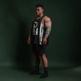  Áo ba lỗ Degrey Tanktop màu đen Big Logo D thể thao - TANKBIGD 