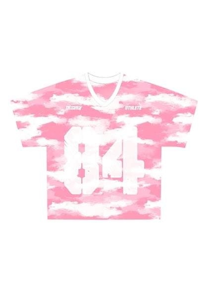  Áo thun Degrey Jersey cổ tim in hình thời trang thể thao nam nữ màu camo hồng - JERCAMOHONG 