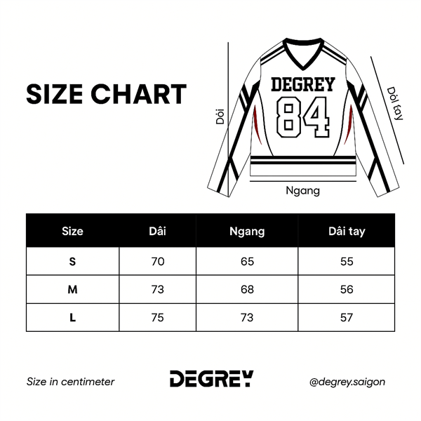  Áo thun tay dài màu trắng Degrey Jersey long sleeve cổ tim thời trang thể thao Crimson Surge - LONGCRIMT 