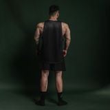  Áo ba lỗ Degrey Tanktop màu đen Big Logo D thể thao - TANKBIGD 