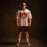  Áo thun Degrey Jersey cổ tim in hình thời trang thể thao nam nữ ss2 màu trắng- JERT2 