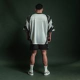  Áo thun thể thao Degrey Jersey Velocity 84 cổ tim màu xám - VELO 