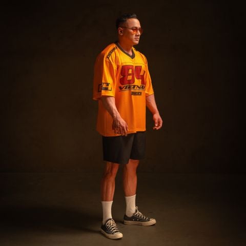  Áo thun Degrey Jersey cổ tim in hình thời trang thể thao nam nữ ss2 màu vàng- JERV2 