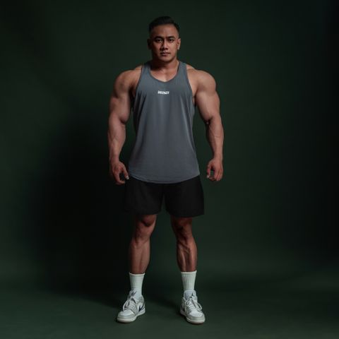  Áo Ba Lỗ Tanktop màu xám Gym Thể Thao Thoáng Mát In logo Degrey - Local Brand Degrey sport wear - BLGXAM 